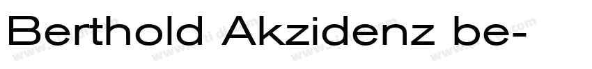 Berthold Akzidenz be字体转换